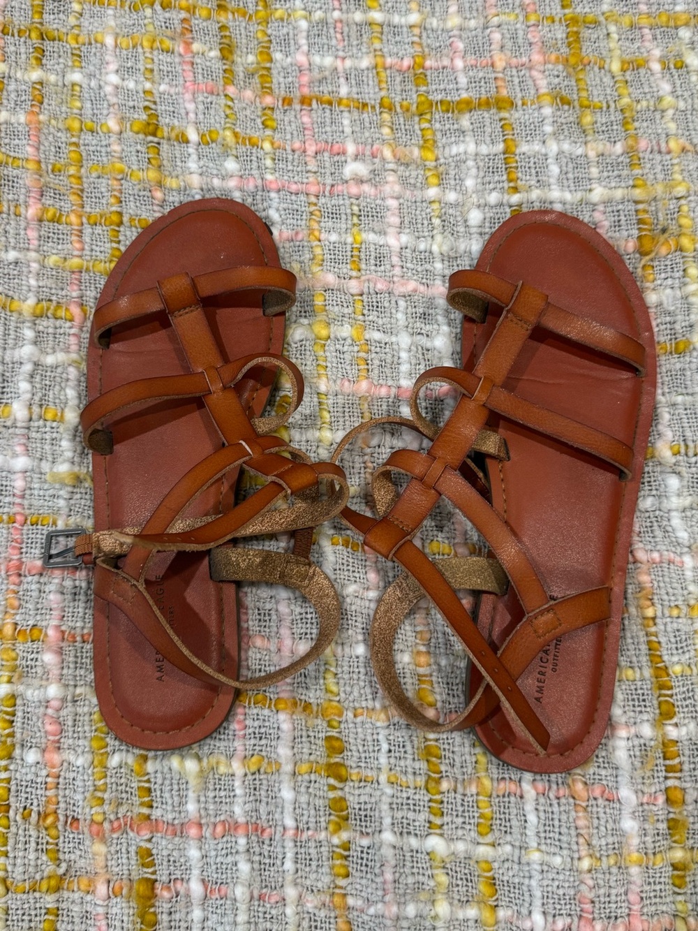 American Eagle Outfitters Brown Strappy Gladiator Sandals